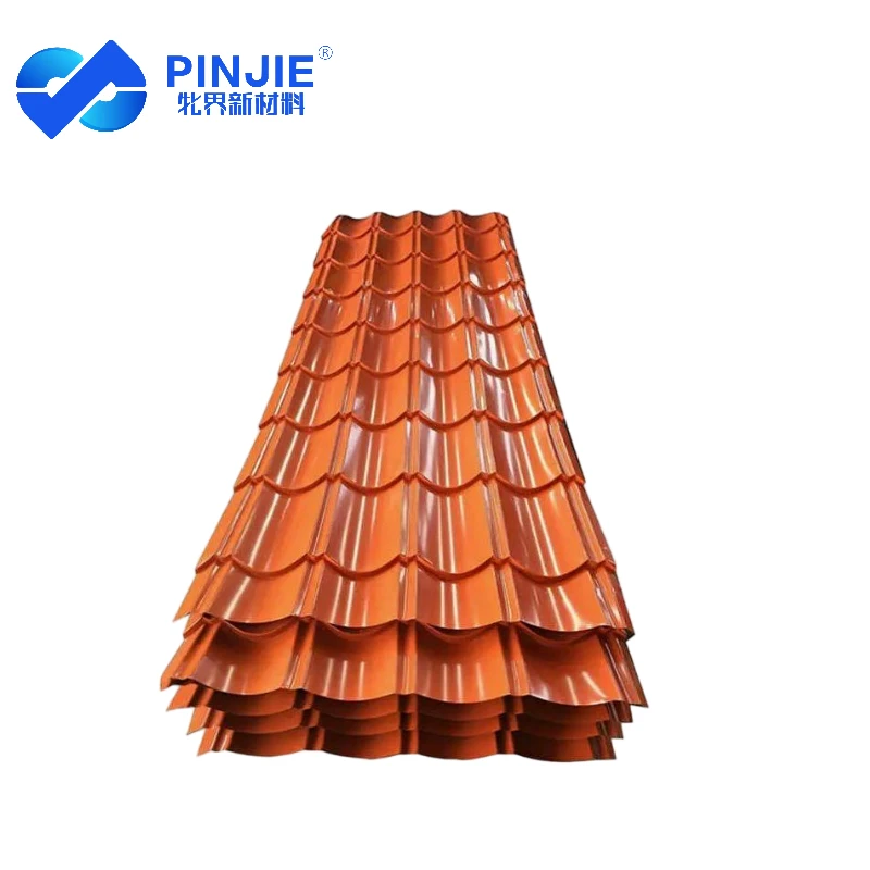 Corrugated PPGL Roofing Sheet 0.12mm Aluzinc Color Coated Steel for Coastal Warehouse House